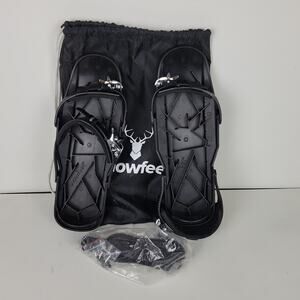 Snowfeet Short Skiboard Adjustable Bindings Snow Feet Skiing Shoes Size 6-13 US